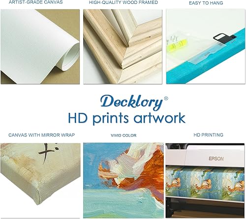 Miniatura 7 de Lienzo decorativo para pared, diseño de mujer en silla bajo un paraguas de playa naranja, imágenes de paisaje marino del océano, ilustraciones para