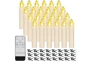 Ivory Battery Operated Waterproof Christmas Tree Candles