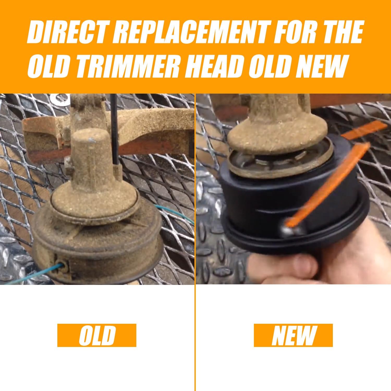 RANSOTO AutoCut 25-2 Trimmer Head Replacement for Stihl Weed Eater FS44 FS55 FS80 FS90 FS110 FS130 FS250 String Trimmers, Replaces OEM 4002 710 2108, Professional Grade