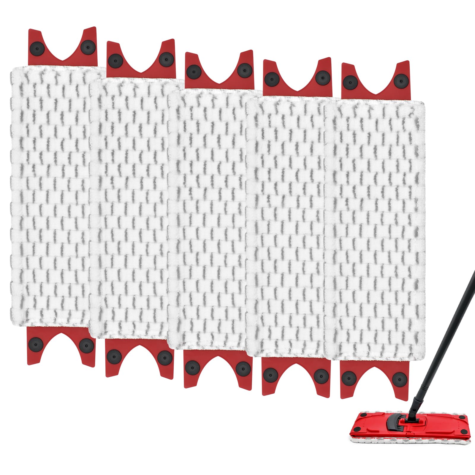 Recharge Microfibre Pour Vileda UltraMax XL - Lot De 5 - Lavable En Machine