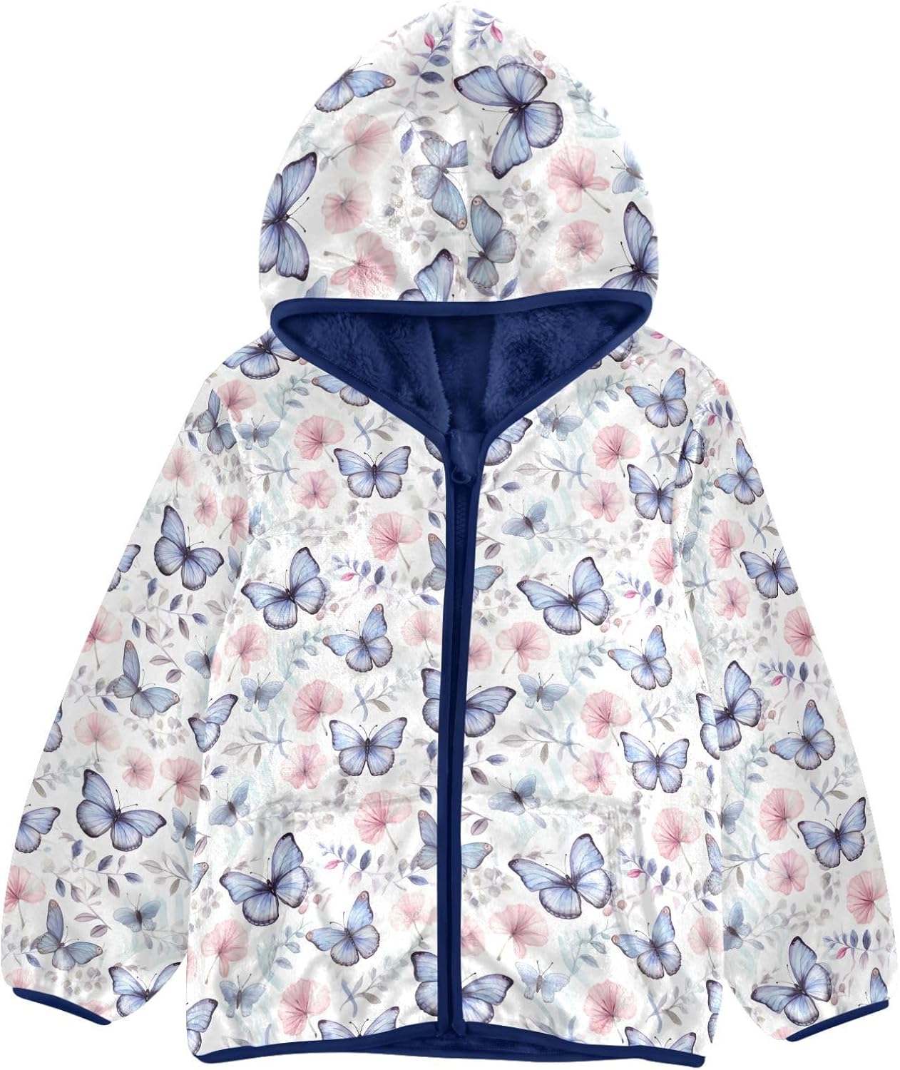 Boys Fleece Coat,Children's Zip-Up Hoodie Jacket,Baby Warm Fashion Outerwear 3-10T