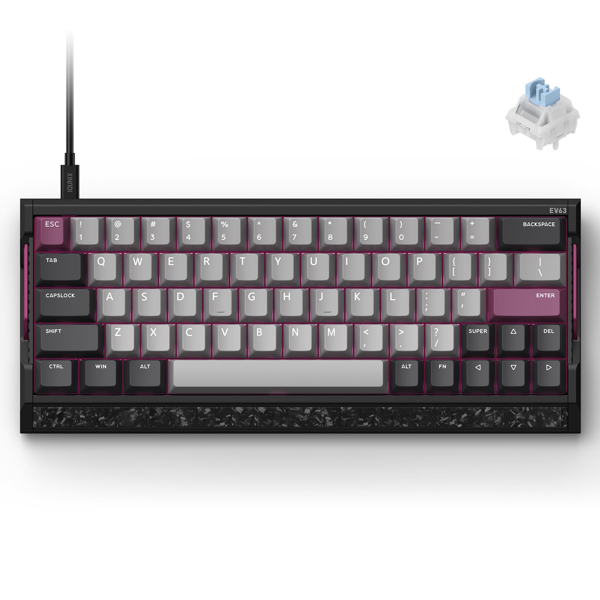 Amazon.com: IQUNIX EV63 Hall Effect Gaming Keyboard 60% | Magnetic
