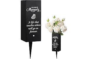 Memorial Vases for Grave in Loving Memory of A Life That Touched Others