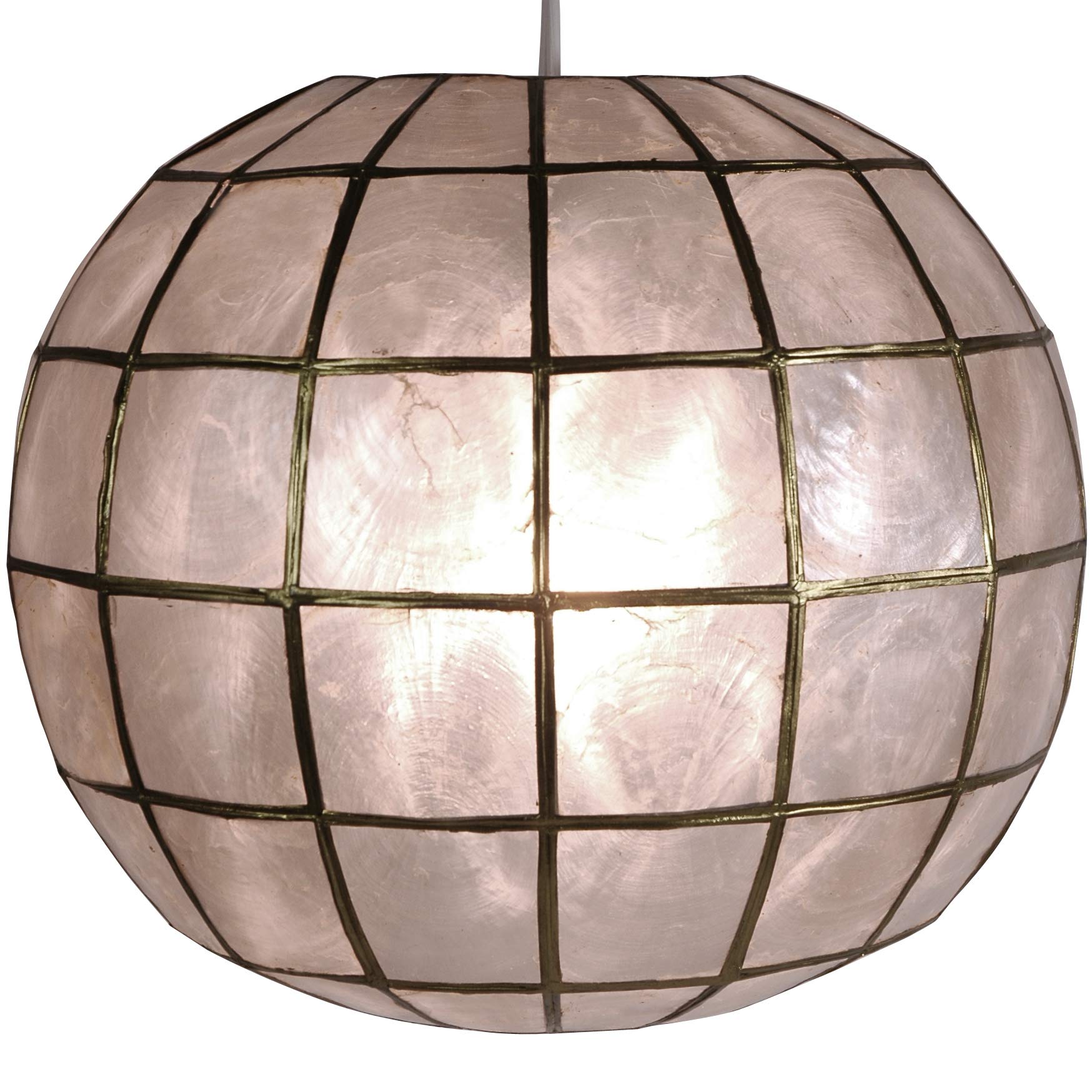 Red Lantern Princess Capiz Hanging Lamp