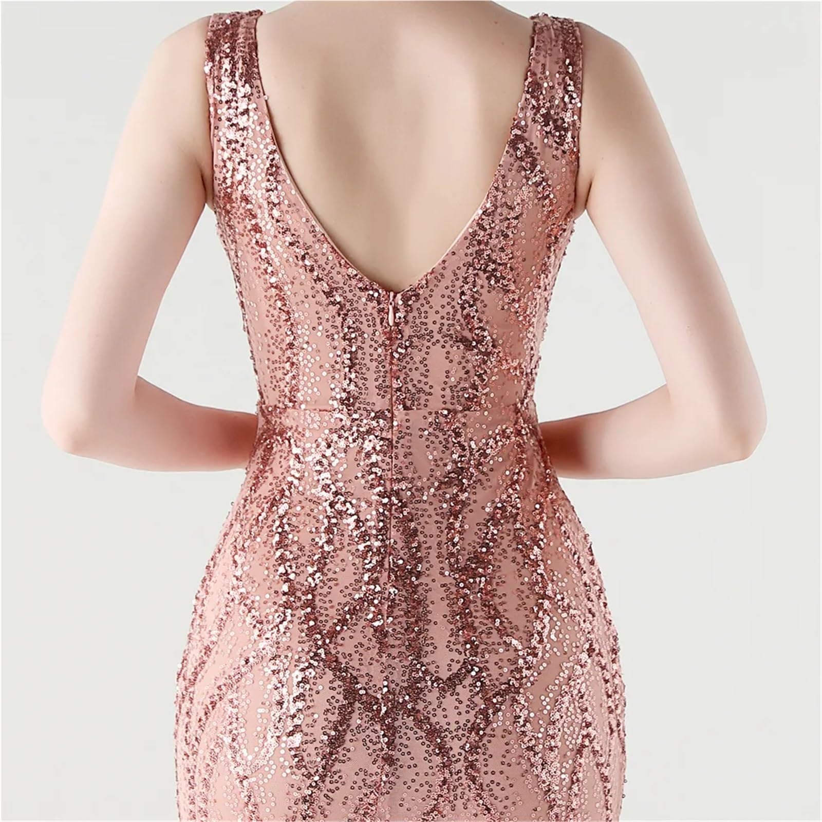 Vestidos de Noche Largos y Elegantes sexys for Boda, Vestidos Fiesta cumpleaños Malla for Mujer, Vestido Rosa Verano for para CóCtel Fiesta Club Ceremonia