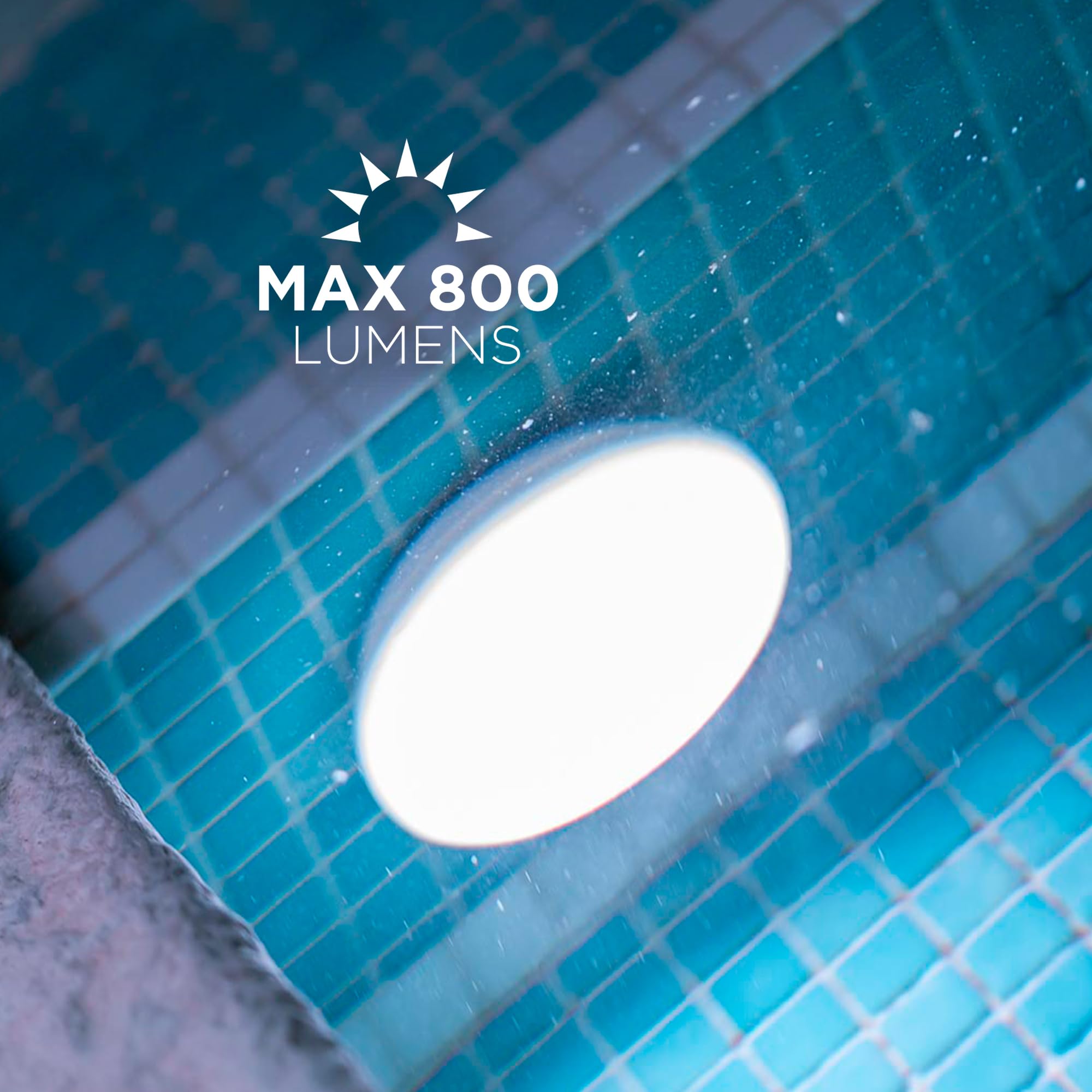 newgarden Papaya - 12 luces magnéticas recargables impermeables para pared de piscina con control remoto, IP68, potente 800 lúmenes, RGB + luz cálida, 4.5 pulgadas, 12 colores, 4 modos regulables