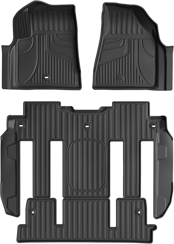 Jogo de tapetes para Chevrolet Traverse 2009 a 2017, 7 lugares, em TPE, sob medida