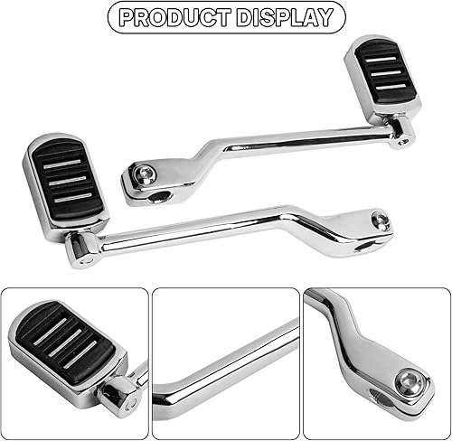 Miniatura 3 de PSLER Clavijas de cambio de talón, palancas delanteras y traseras de motocicleta con clavijas de cambio para FL Softail 1986-2017, Trike 2008 y