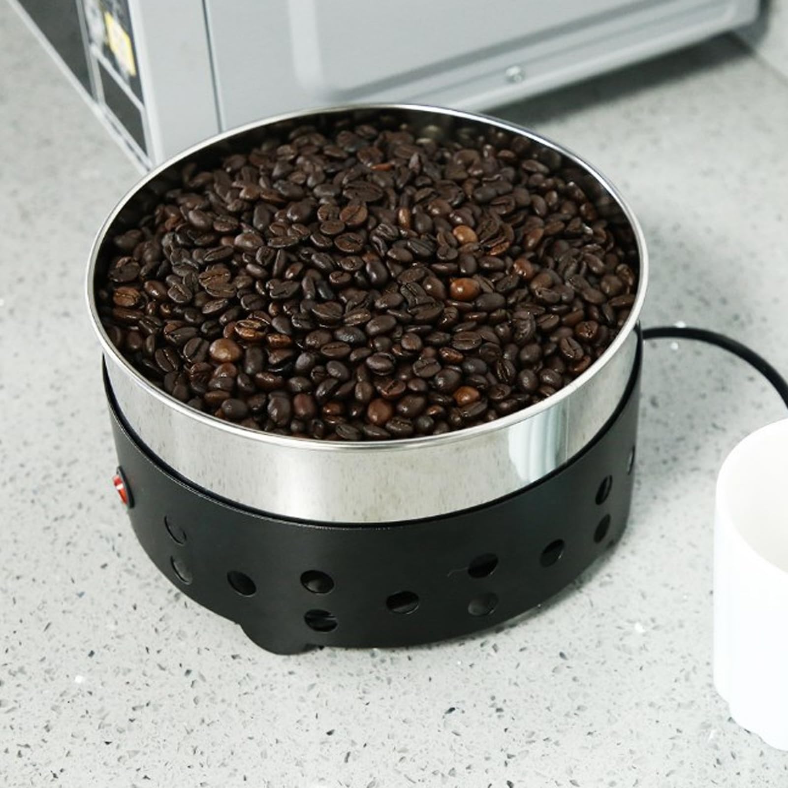 Enfriador De Granos De Café, Enfriador De Pantalla De Granos De Café Placa De Enfriamiento Ducha Malla Gruesa Componentes De La Máquina Para Hornear Doméstica De 5 Mm, Máquina De Enfriamiento Para Tos