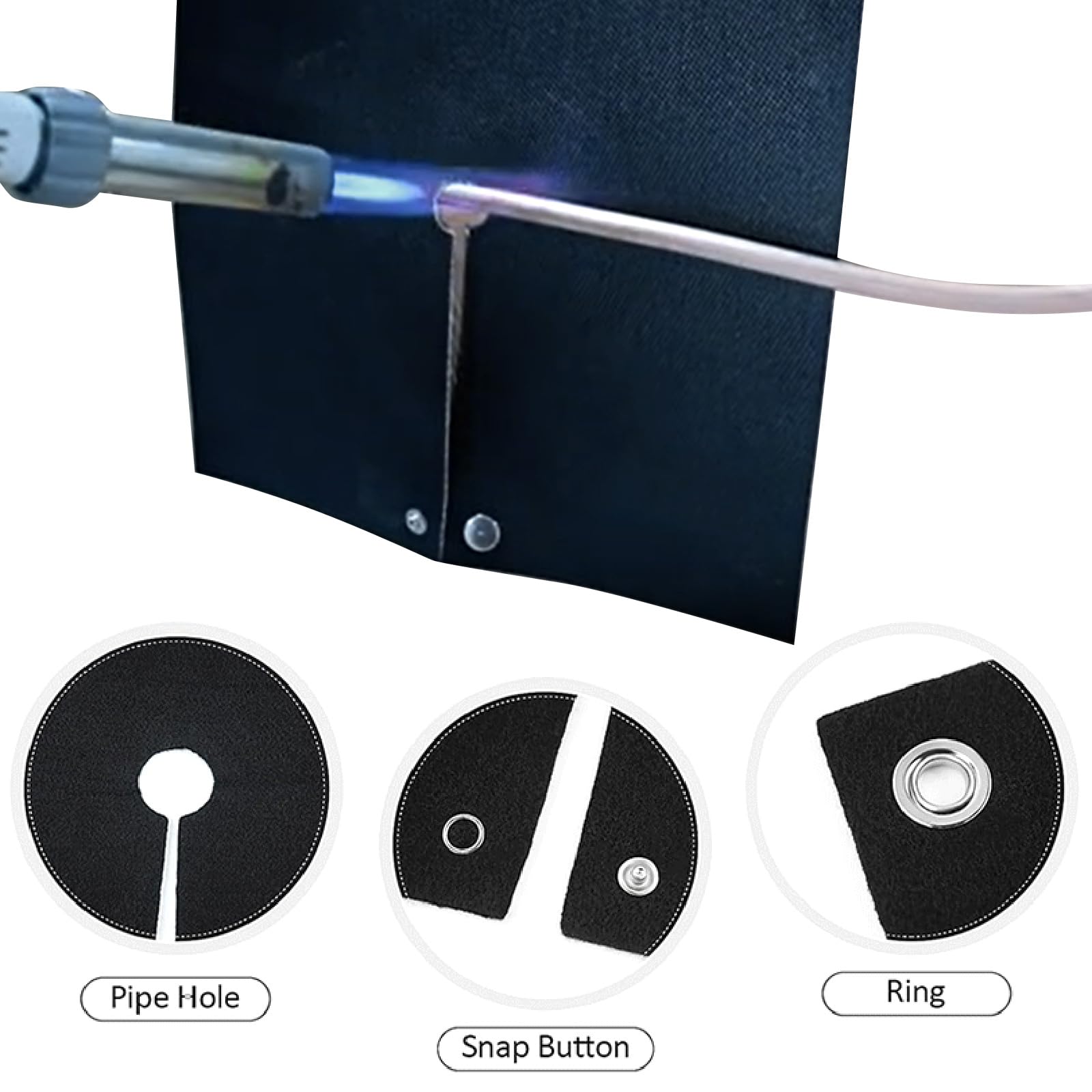 Welding Protector Pad - Carbon Felt Heat Shield For Soldering, Flame-Resistant Fabric
