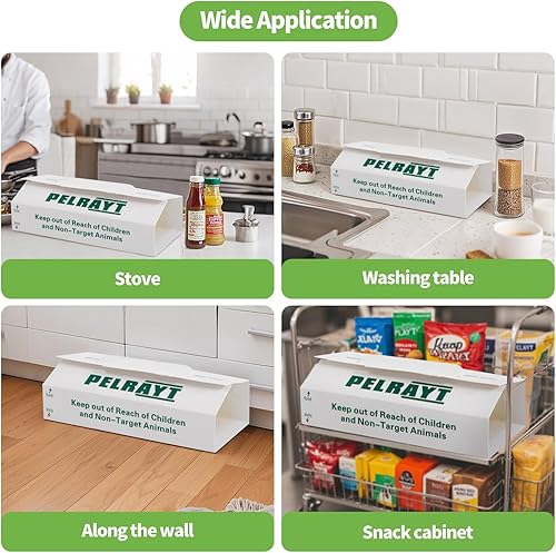 Miniatura 6 de Trampas para ratones para interiores para el hogar, paquete de 36 trampas adhesivas para ratones, para control seguro de plagas en el hogar. Tablas