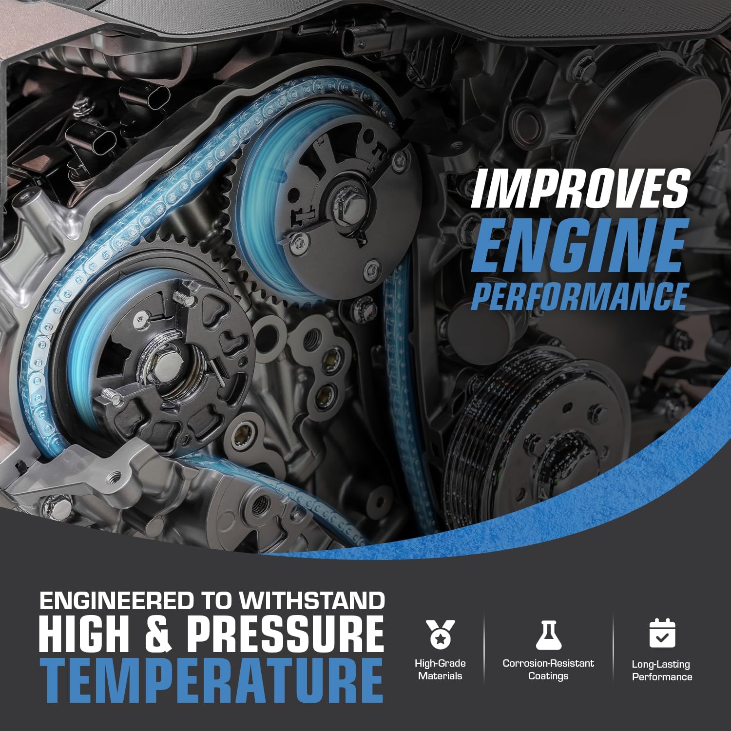 3.6 Timing Chain Kit Compatible with 2.8L 3.0L 3.6L Chevy Equinox Malibu Traverse GMC Acadia Cadillac CTS SRX Buick Enclave w/VVT Sprockets - Image 2