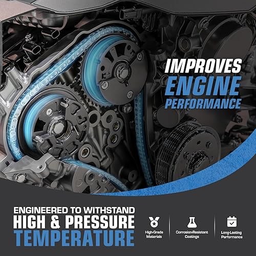 Miniatura 10 de Kit de cadena de distribución del motor Guía Tensor Piñón Cadillac CTS SRX STS GMC Acadia Chevy Equinox Malibu Traverse Buick Allure Enclave