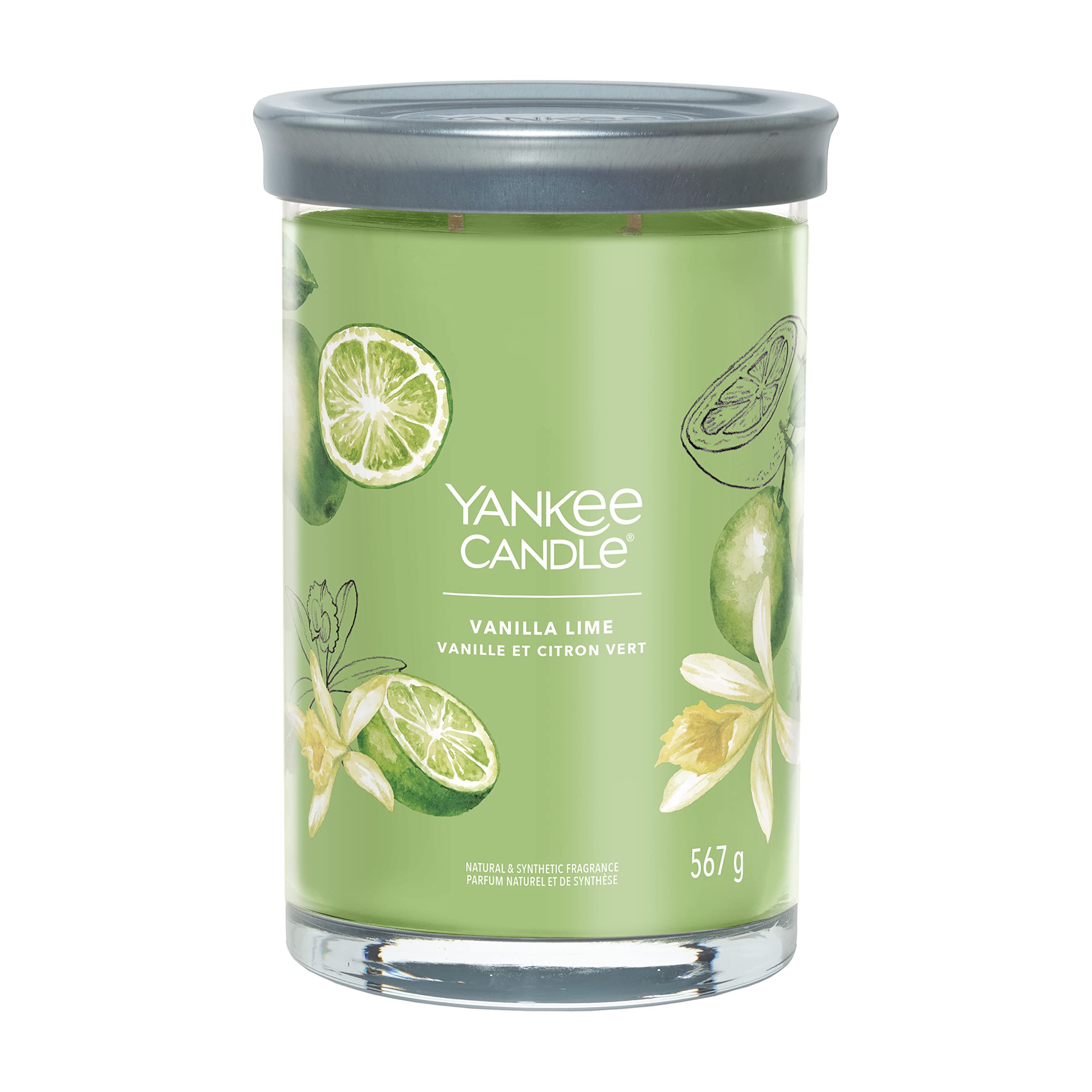 Yankee Candle Signature Scented Candle | Vanilla Lime Large Tumbler Candle with Double Wicks | Soy Wax Blend Long Burning Candle | Perfect Gifts for Women