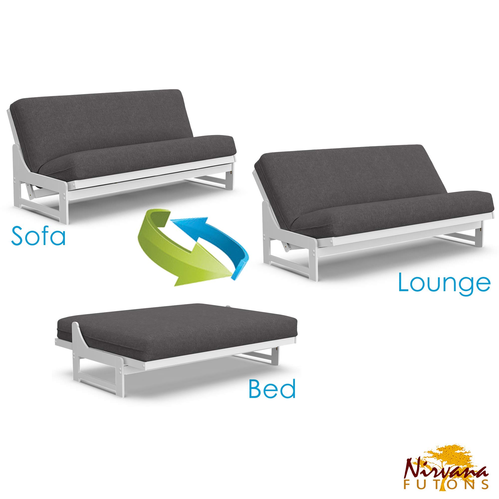 Nico Urban Loft Linen Series Convertible Sleeper Sofa Collection by Nirvana Futons Queen Size