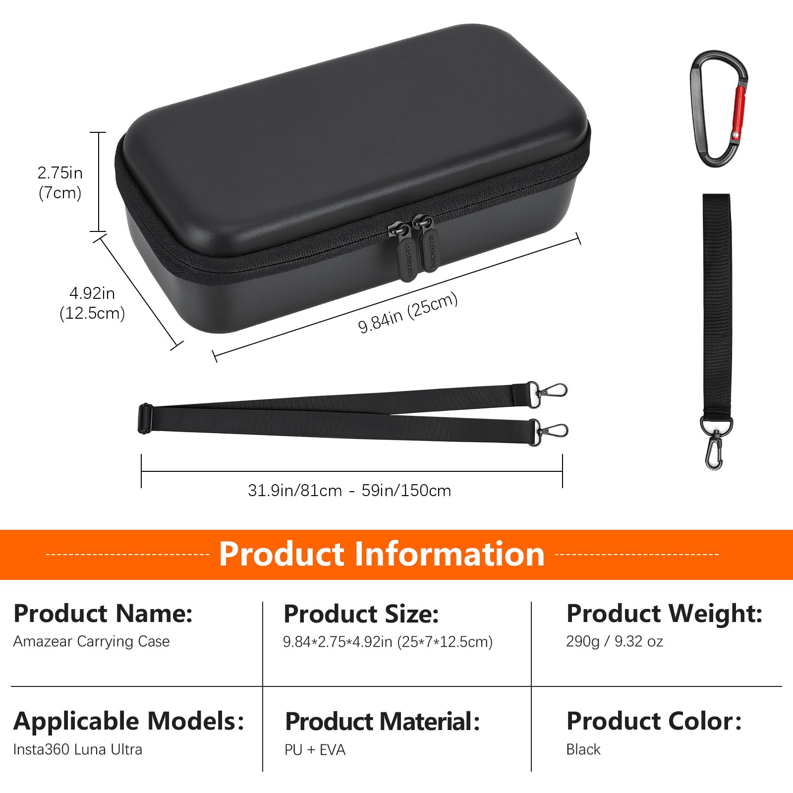 AMAZEAR Etui na telefon Luna Ultra do Insta360 Luna Ultra Case