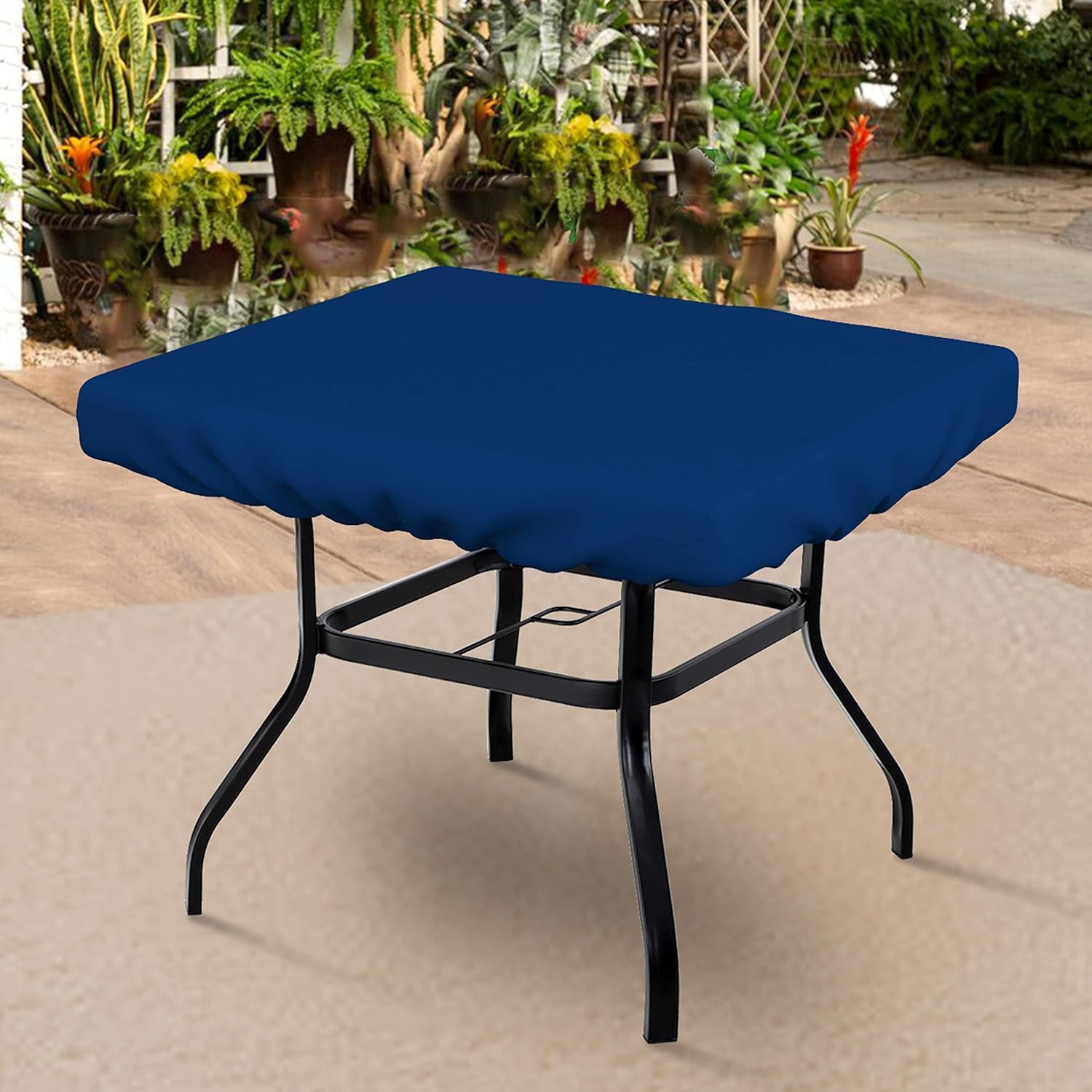Covers & All Square Table Top Cover, 18 Oz Heavy Duty Waterproof UV & Weather Resistant Patio Table Cover, Outdoor Table Cover for Patio Outdoor Furniture & Coffee Table (42"L x 42"W x 6"H), Blue)