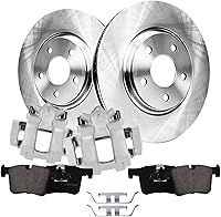 Vista 26 de Detroit Axle - Kit de freno delantero para Toyota Prius C 2007-2018 Yaris 2013 Scion iQ 2012-2019, rotores de freno de disco y pastillas de freno