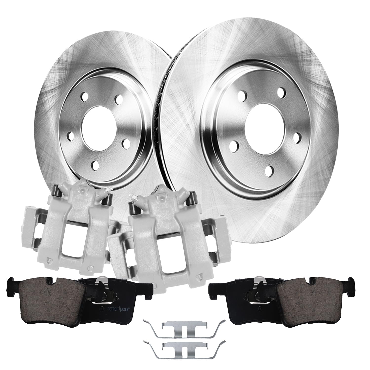 Detroit Axle - Front Brake Rotors Brake Pads Calipers For BMW 228i 230i