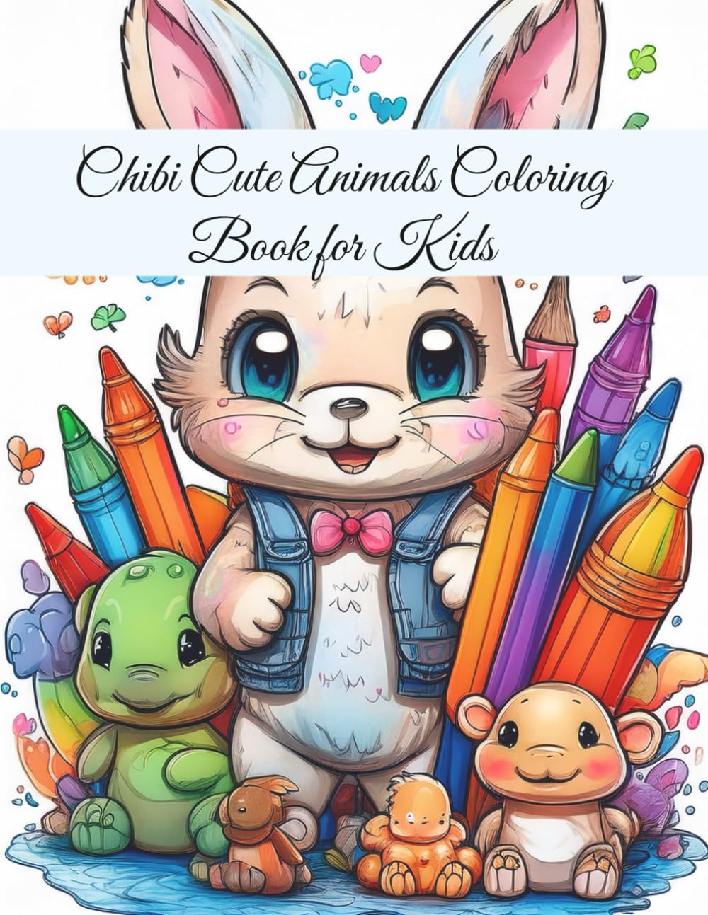 Chibi Cute Animals Coloring Book for Kids: Adorable Creatures for Fun and Easy Coloring