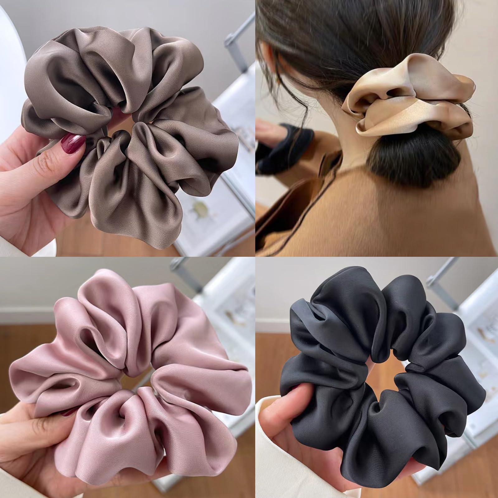 Amazon.co.jp: HAPVITAL シュシュ シフォン シュシュ おしゃれ 大人  