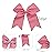 Mauve Jumbo Bow Clip with Tails for Women and Girls