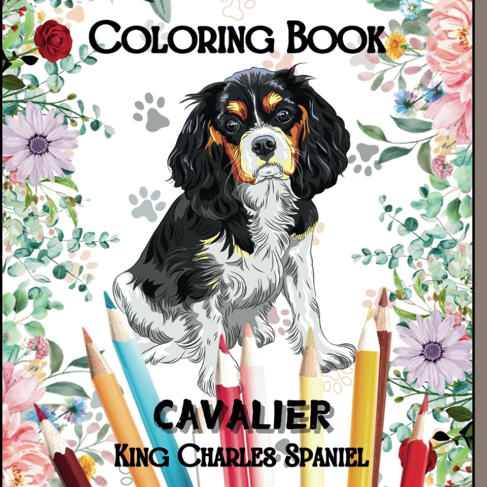 Coloring Book Cavalier: King Charles Spaniel
