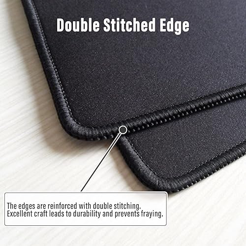 Miniatura 5 de Ovenbird Alfombrilla de mouse grande para juegos con bordes cosidos, alfombrilla de escritorio minimalista de mapa topográfico, alfombrilla de mouse