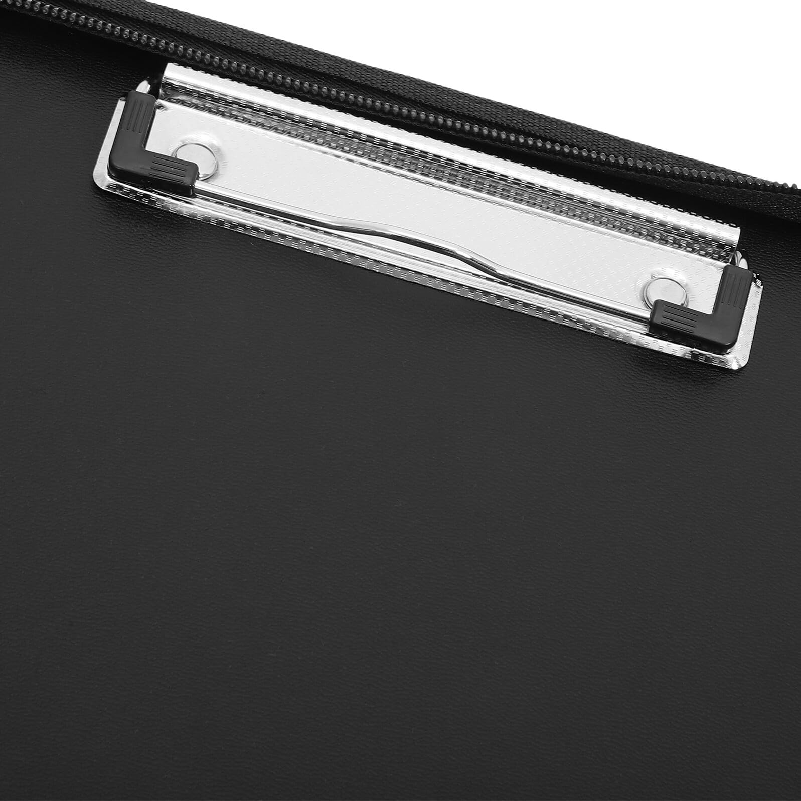 Cabilock Bolsa de Almacenamiento de Archivos A4 de PU y Metal Cremallera, Carpeta de Archivos Ligera y Resistente para Proteger Documentos en Oficina o Escuela