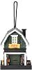 Alpine Corporation 9 Tall Wooden Farm Store Hanging or Table Outdoor Bird Feeder House, Black