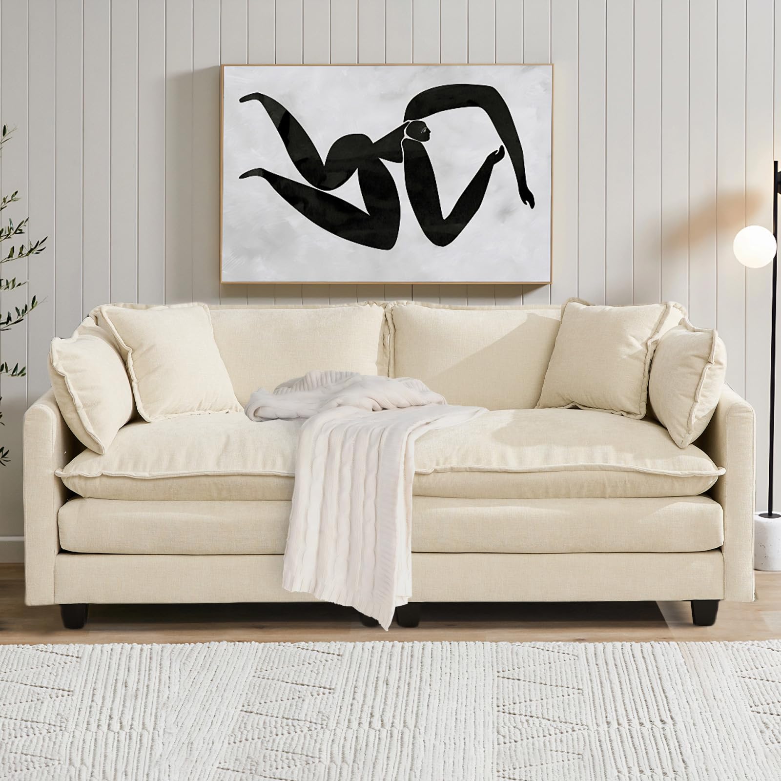 SoarFlash Chenille Sectional Sofa