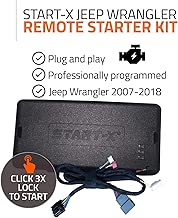 Start-X Remote Starter Kit for Jeep Wrangler Key Start 2007-2018 || Plug & Play || 3X Lock to Remote Start || 10 Minute Install - coolthings.us