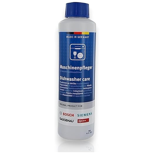 Dishwasher Care 250ml compatible with Bosch Siemens Neff Gaggenau, Removes Grease and Limescale