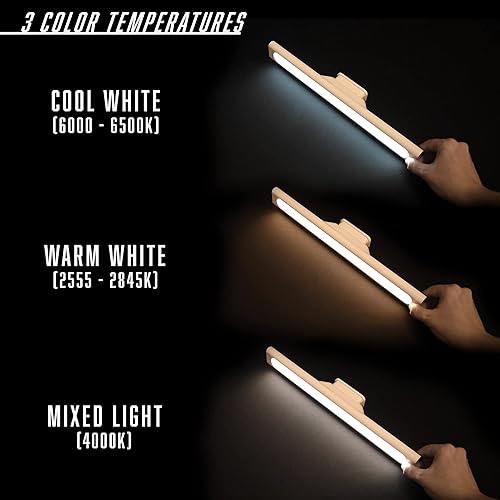 Miniatura 4 de Best Home Fashion kepsuul Estantería y almacenamiento de 4 estantes con barra de luz LED, fácil montaje y modular totalmente personalizable