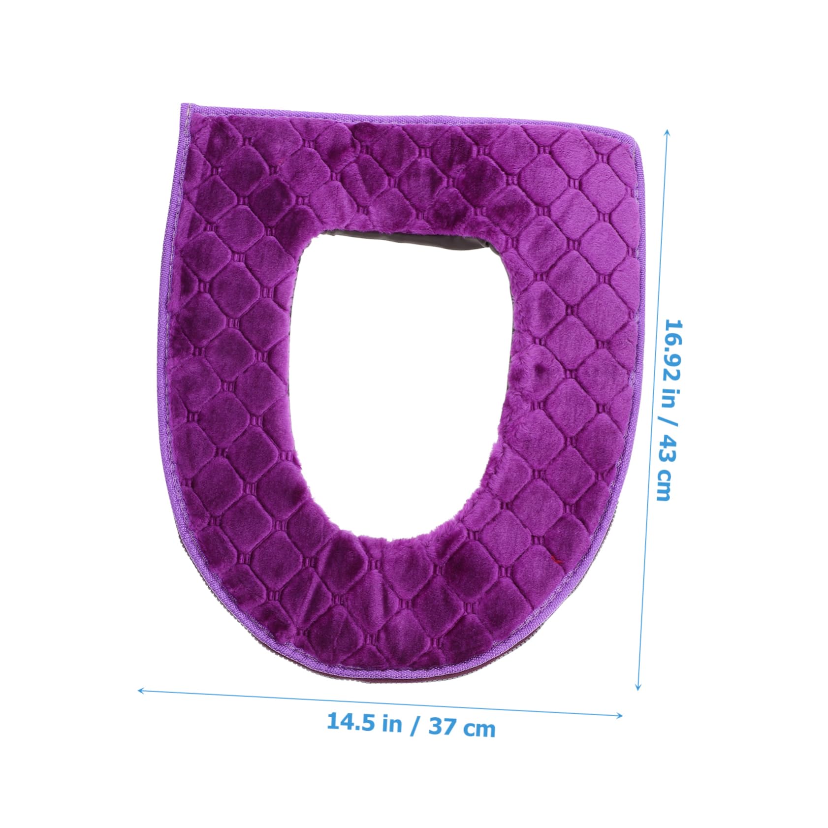 PRETYZOOM Thick Flannel Toilet Seat Pad with Zipper Reusable Cushion for Boys and Girls Elderly