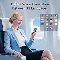 Vista 2 de M3 AI Translation Earbuds Real Time, Language Translator Device in 144 Languages, 3-in-1 Offline Two-Way Audífonos Traductores, Live Translate