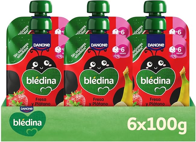 Blédina Bolsitas Fresa Plátano Bebé