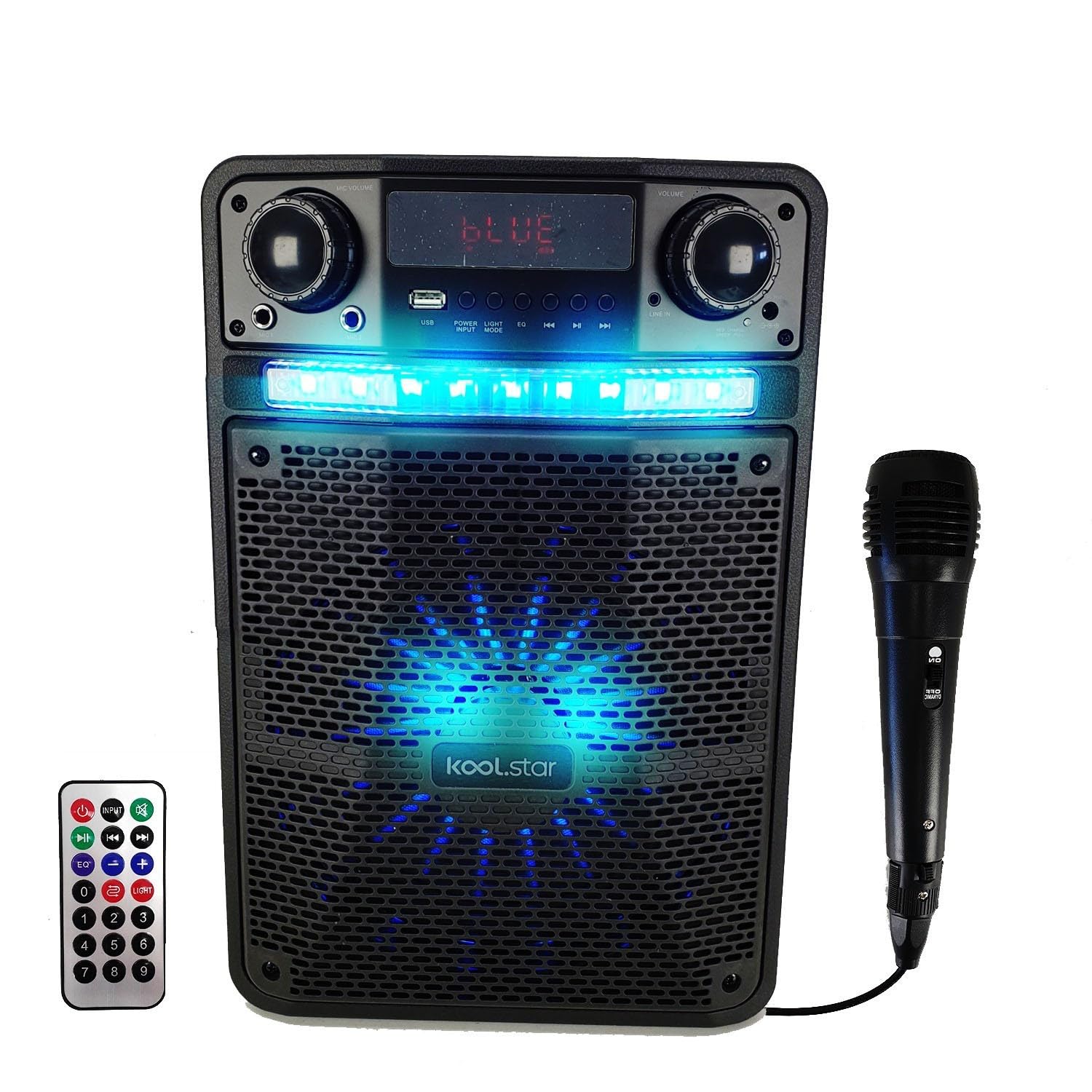 Enceinte Karaoké sono Batterie PARTY BOX 400W à LED + APPLICATION SMARTPHONE - PC/USB/Bluetooth/RADIO FM/Micro