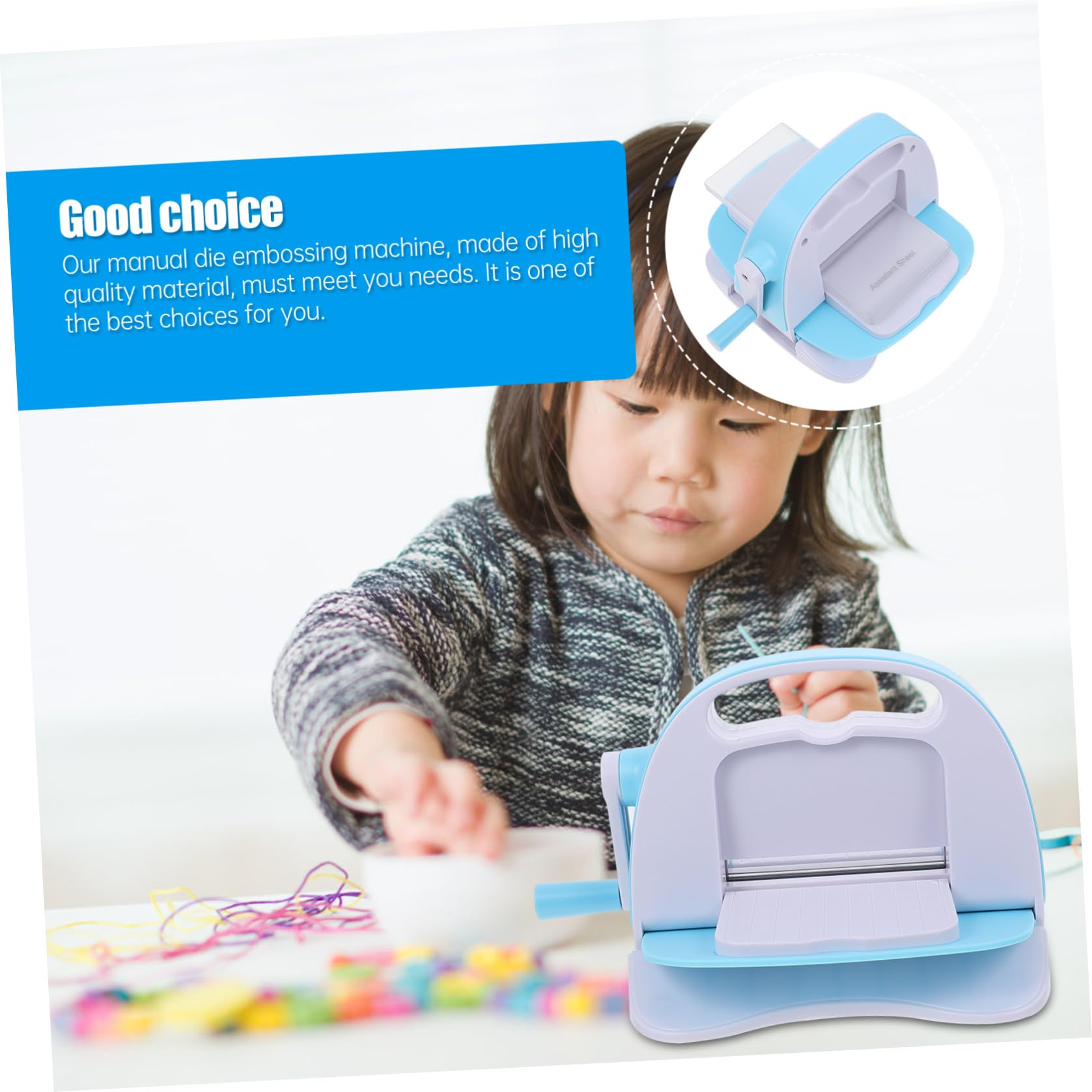 Máquina de Troquelado y Corte Manual para Scrapbooking, 1 Juego | Relieve y Estampado en Papel, Abs y Aleación, Uso DIY Infantil, Segura y Fácil de Manejar