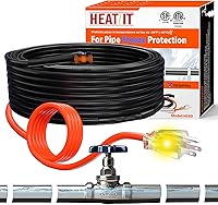 Vista 1 de Tubo, cable térmico con termostato Heat It HISD, 6 pies, negro