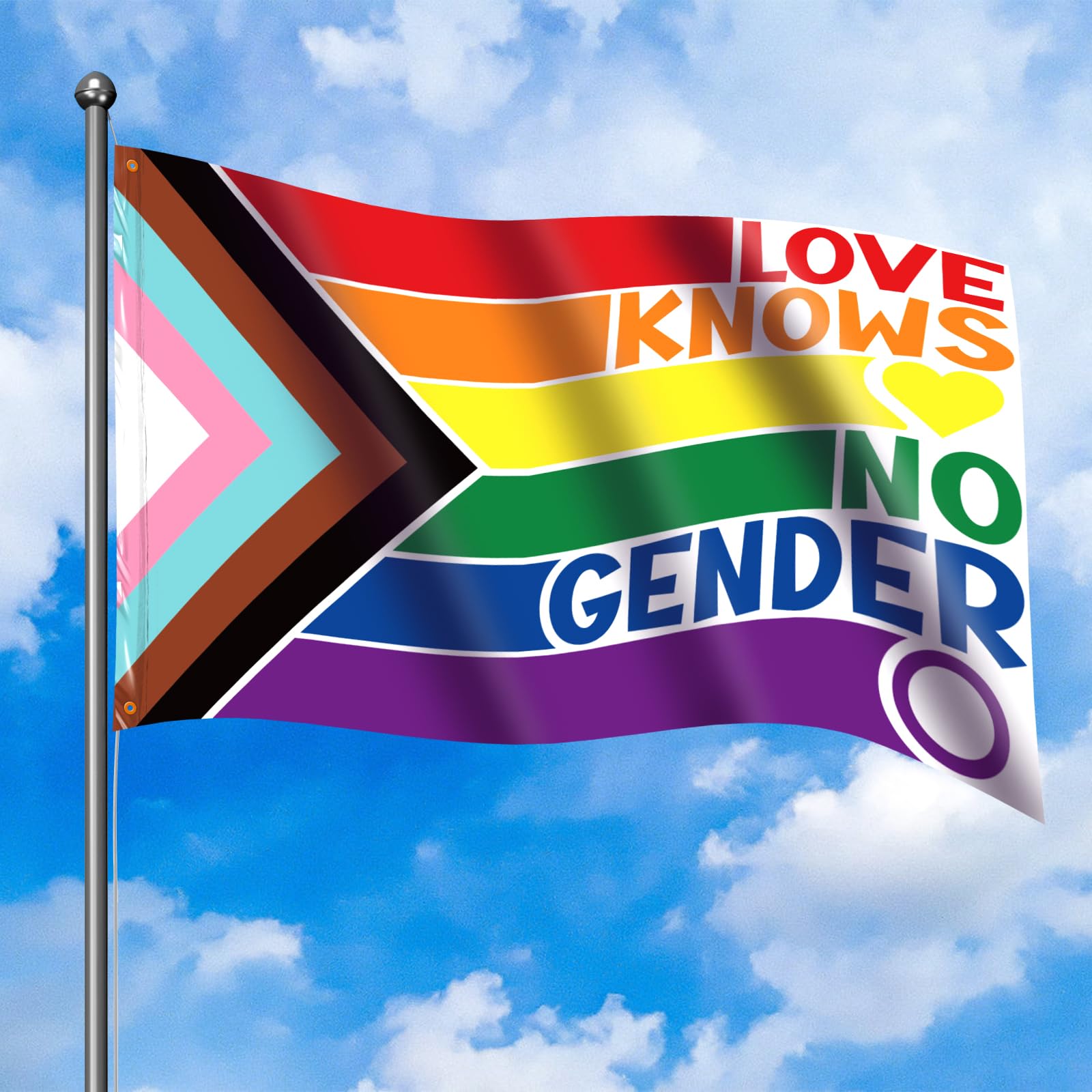 Bandiera arcobaleno lgbt gay orgoglio segno arcobaleno cuore vettore e