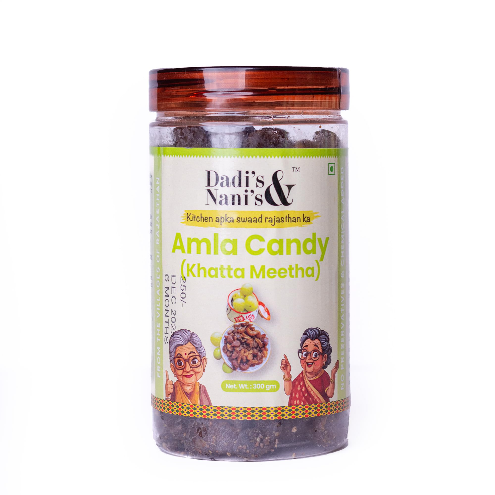 Dadi's & Nani's Premium Amla Candy | Sweet and Tangy Gooseberry Candy | Traditional Snack Bites for Everyday Use | No Artificial Colour | 300 g-image-42