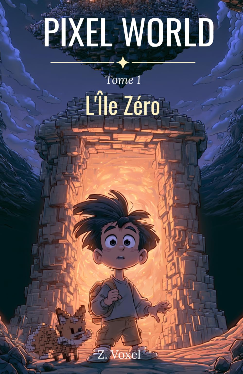Pixel World - Tome 1 : L'Île Zéro: Une aventure dans un monde de blocs et de mystères