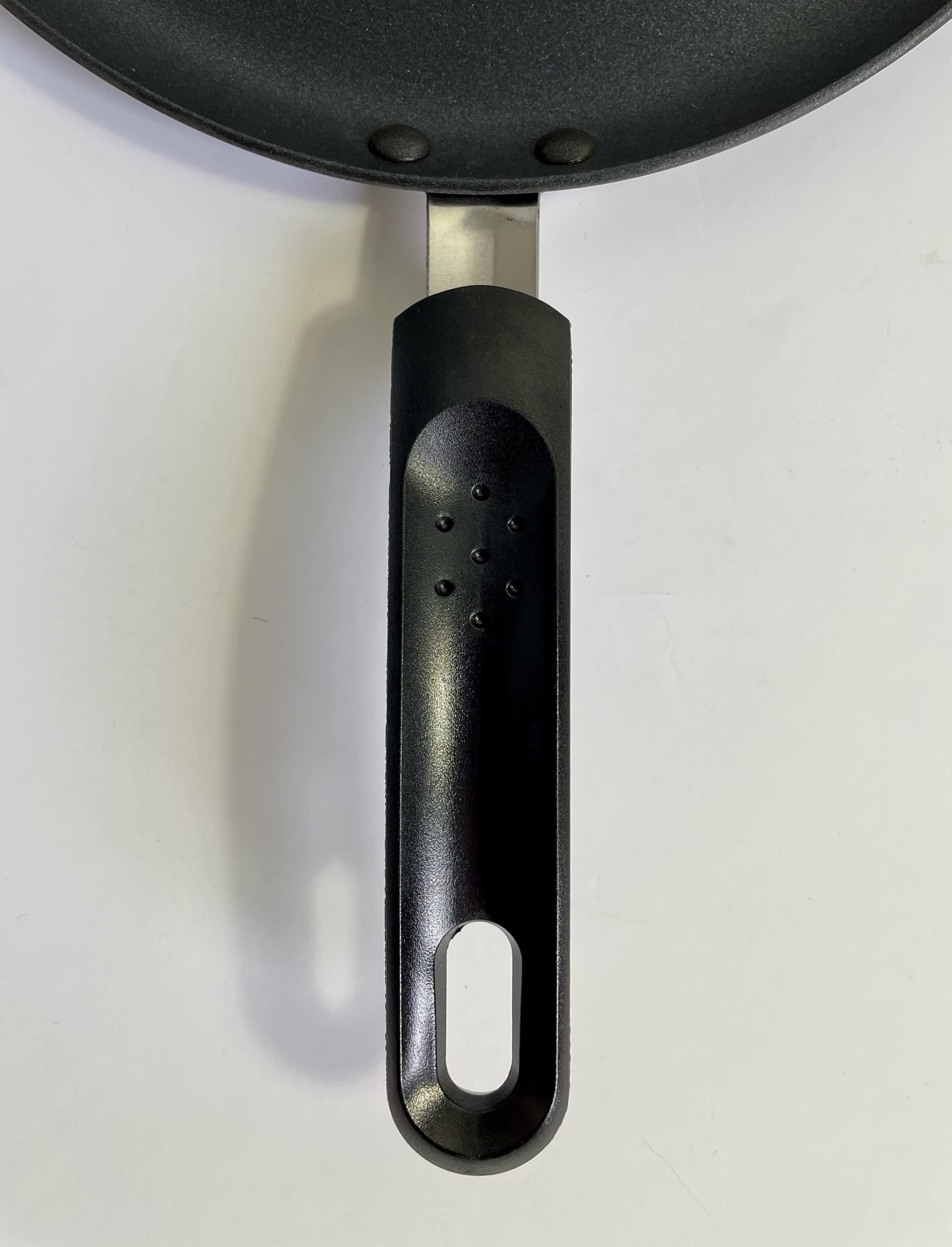 Prima Collection Black Padella per crepes, Crepiera in Alluminio Antiaderente adatta per tutti i tipi di fuochi compreso Induzione Diametro 25 cm