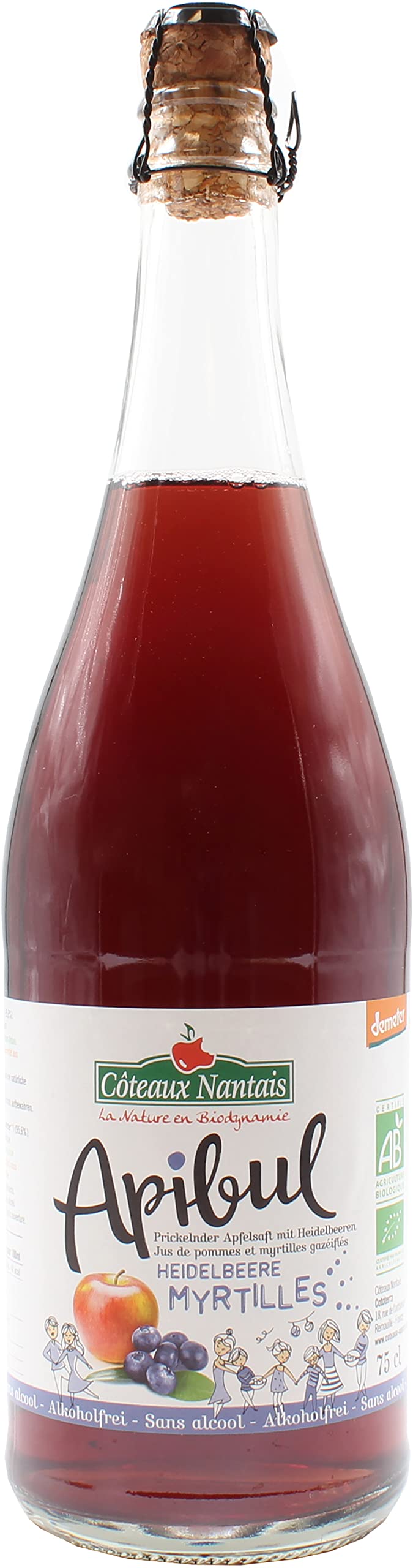 Apibul Apfel-Heidelbeere 12 x 750 l