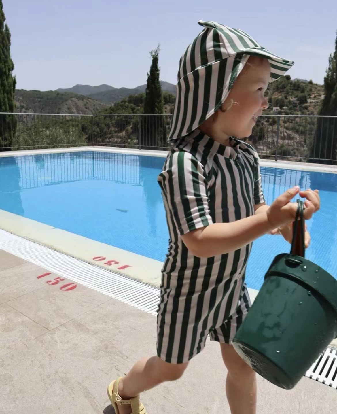 Boys One Piece Swimsuit Whale Dolphin Bathing Suit Zipper Rash Guard Kid Short Sleeve Swimwear Shark Beach Wear UPF50+ - Image 3