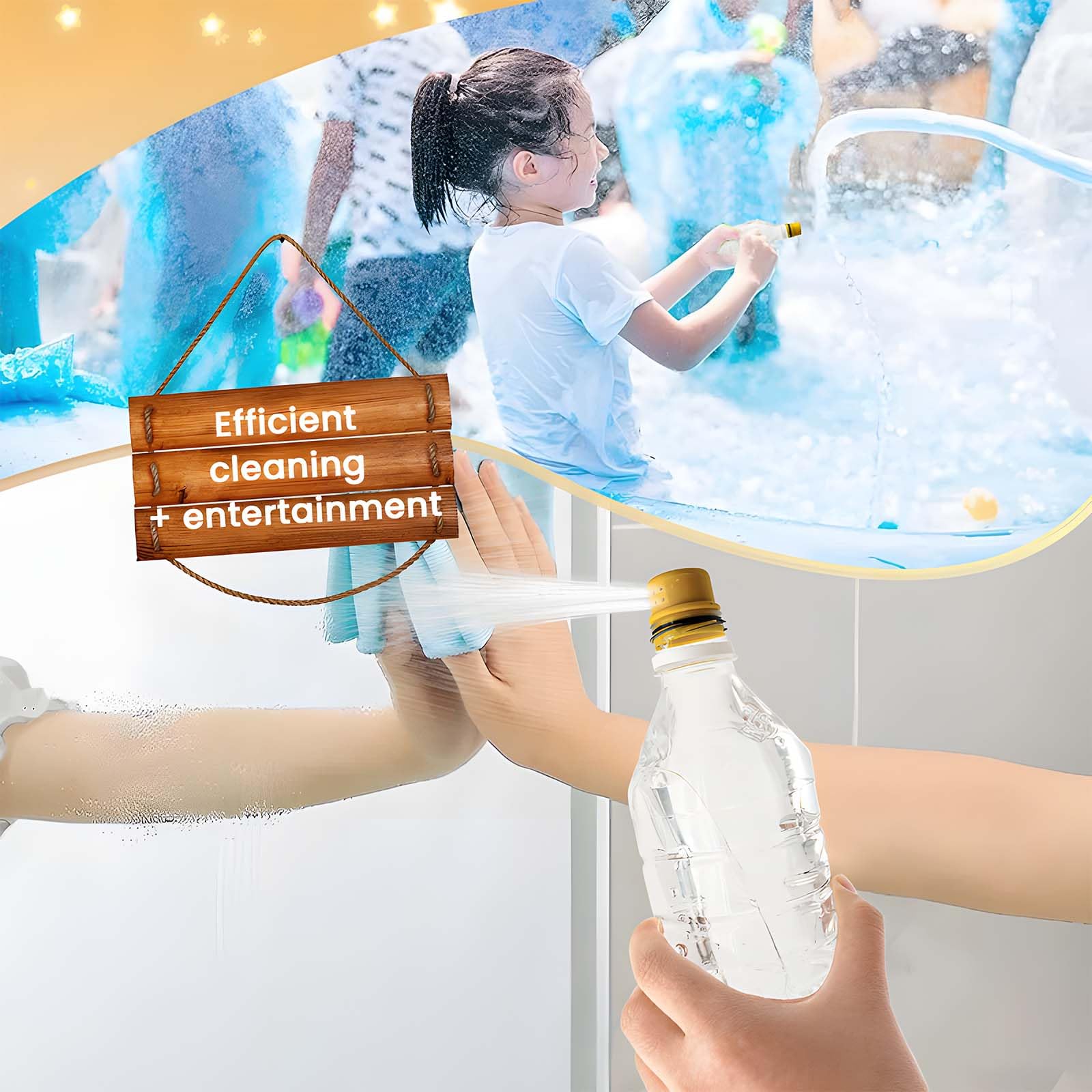 Ultralight Portable Bidet for Travel Water Bottle Attachment 4-Hole Nozzle Backpacking Camping Hiking Postpartum Care 2 pieces Large — view 3