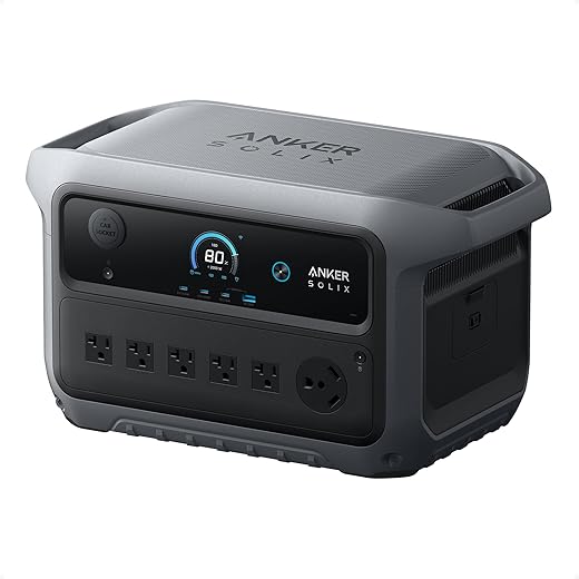 Anker SOLIX C2000 Gen 2 Portable Power Station, 2,400W (Peak 4,000W) Solar Generator, Full Charge in 58 Min, 2048wh LiFePO4 Battery for Home Backup, Power Outages, and Camping (Optional Solar Panel)