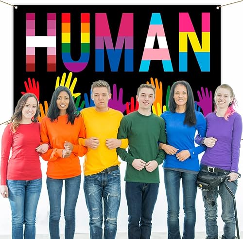 Miniatura 4 de Nepnuser Telón de fondo para cabina de fotos del mes del orgullo, decoración del mes del orgullo, suministros de fiesta de arco iris LGBTQ,