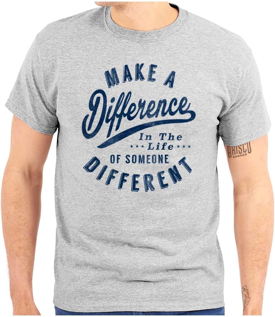 Brisco Brands Make a Difference Autism Awareness Graphic T Shirt Men or Women